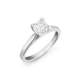 PTR006-025-GSI1-J | Platinum 25pts Solitaire Diamond Wed-fit Ring