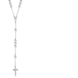 SBB004-28 | 925 Silver Diamond Cut Rosary Beads