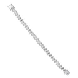 SILB003 | 925 Silver CZ Set Bracelet