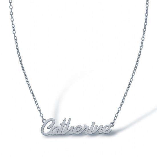 SNP028 | 925 Silver Personalised Nameplate with 1 name + 16" Chain