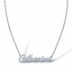 SNP028 | 925 Silver Personalised Nameplate with 1 name + 16" Chain