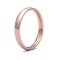 WCT18R3-F | 18ct Rose Gold Standard Weight Court Profile Mirror Finish Wedding Ring