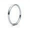 WCT18W2 | 18ct White Gold Standard Weight Court Profile Mirror Finish Wedding Ring
