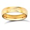 WPCT18Y4-05(R+) | 18ct Yellow Gold Premium Weight Court Profile Centre Groove Wedding Ring