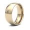 WCT18Y8 | 18ct Yellow Gold Standard Weight Court Profile Mirror Finish Wedding Ring