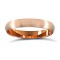 WCT9R3-01(R+) | 9ct Rose Gold Standard Weight Court Profile Satin Wedding Ring