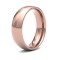 WCT9R6(F-Q) | 9ct Rose Gold Standard Weight Court Profile Mirror Finish Wedding Ring