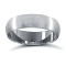 WCT9W5-01(F-Q) | 9ct White Gold Standard Weight Court Profile Satin Wedding Ring