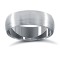 WPCT9W6-01(F-Q) | 9ct White Gold Premium Weight Court Profile Satin Wedding Ring