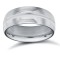 WCTPD7-05 | Palladium Standard Weight Court Profile Centre Groove Wedding Ring