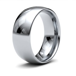 WCTPD8 | Palladium Standard Weight Court Profile Mirror Finish Wedding Ring