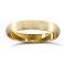 WDS18Y3-01(R+) | 18ct Yellow Gold Standard Weight D-Shape Profile Satin Wedding Ring