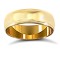 WPDS18Y6-02(F-Q) | 18ct Yellow Gold Premium Weight D-Shape Profile Mill Grain Wedding Ring