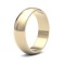 WDS18Y6(F-Q) | 18ct Yellow Gold Standard Weight D-Shape Profile Mirror Finish Wedding Ring