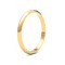 WDS22Y2 | 22ct Yellow Gold Standard Weight 2mm D Shaped Profile Mirror Finish Wedding Ring