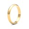 WDS22Y3 | 22ct Yellow Gold Standard Weight 3mm D Shaped Profile Mirror Finish Wedding Ring