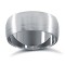 WDS9W10-01 | 9ct White Gold Premium Weight D-Shape Profile Satin Wedding Ring