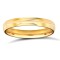 WDS9Y3-05(F-Q) | 9ct Yellow Gold Standard Weight D-Shape Profile Centre Groove Wedding Ring