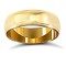 WPDS9Y6-02(R+) | 9ct Yellow Gold Premium Weight D-Shape Profile Mill Grain Wedding Ring