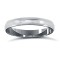 WDSPL3-02(F-Q) | Platinum Standard Weight D-Shape Profile Mill Grain Wedding Ring