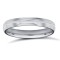 WDSPL3-05(F-Q) | Platinum Standard Weight D-Shape Profile Centre Groove Wedding Ring
