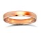 WFC18R3-03(F-Q) | 18ct Rose Gold Standard Weight Flat Court Profile Bevelled Edge Wedding Ring