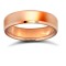 WPFC18R5-03(F-Q) | 18ct Rose Gold Premium Weight Flat Court Profile Bevelled Edge Wedding Ring