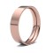 WFC18R5(F-Q) | 18ct Rose Gold Standard Weight Flat Court Profile Mirror Finish Wedding Ring