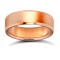 WPFC18R6-03(F-Q) | 18ct Rose Gold Premium Weight Flat Court Profile Bevelled Edge Wedding Ring