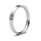 WFC18W3(R+) | 18ct White Gold Standard Weight Flat Court Profile Mirror Finish Wedding Ring