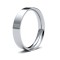 WFC18W4(R+) | 18ct White Gold Standard Weight Flat Court Profile Mirror Finish Wedding Ring