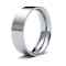 WFC18W6(F-Q) | 18ct White Gold Standard Weight Flat Court Profile Mirror Finish Wedding Ring