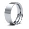 WFC18W7 | 18ct White Gold Standard Weight Flat Court Profile Mirror Finish Wedding Ring