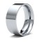 WFC18W8 | 18ct White Gold Standard Weight Flat Court Profile Mirror Finish Wedding Ring