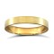 WFC18Y3-01(F-Q) | 18ct Yellow Gold Standard Weight Flat Court Profile Satin Wedding Ring