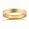 WFC18Y3-06(R+) | 18ct Yellow Gold Standard Weight Flat Court Profile Double Groove Wedding Ring