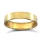 WFC18Y4-01(F-Q) | 18ct Yellow Gold Standard Weight Flat Court Profile Satin Wedding Ring