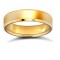 WFC18Y5-03(F-Q) | 18ct Yellow Gold Standard Weight Flat Court Profile Bevelled Edge Wedding Ring