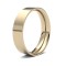 WFC18Y5(F-Q) | 18ct Yellow Gold Standard Weight Flat Court Profile Mirror Finish Wedding Ring
