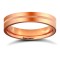 WFC9R4-05(R+) | 9ct Rose Gold Standard Weight Flat Court Profile Centre Groove Wedding Ring