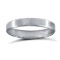 WPFC9W3-04(F-Q) | 9ct White Gold Premium Weight Flat Court Profile Satin and Bevelled Edge Wedding Ring