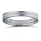 WPFC9W3-05(R+) | 9ct White Gold Premium Weight Flat Court Profile Centre Groove Wedding Ring