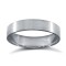 WFC9W4-01(F-Q) | 9ct White Gold Standard Weight Flat Court Profile Satin Wedding Ring