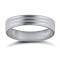 WFC9W4-06(R+) | 9ct White Gold Standard Weight Flat Court Profile Double Groove Wedding Ring