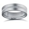 WPFC9W6-05(R+) | 9ct White Gold Premium Weight Flat Court Profile Centre Groove Wedding Ring