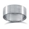 WFC9W8-01 | 9ct White Gold Standard Weight Flat Court Profile Satin Wedding Ring