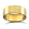 WFC9Y7-01 | 9ct Yellow Gold Standard Weight Flat Court Profile Satin Wedding Ring