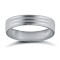 WFCPD4-06(F-Q) | Palladium Standard Weight Flat Court Profile Double Groove Wedding Ring