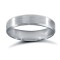 WFCPL4-04(F-Q) | Platinum Standard Weight Flat Court Profile Satin and Bevelled Edge Wedding Ring