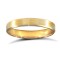 WFL18Y3-04 | 18ct Yellow Gold Standard Weight Flat Profile Satin and Bevelled Edge Wedding Ring